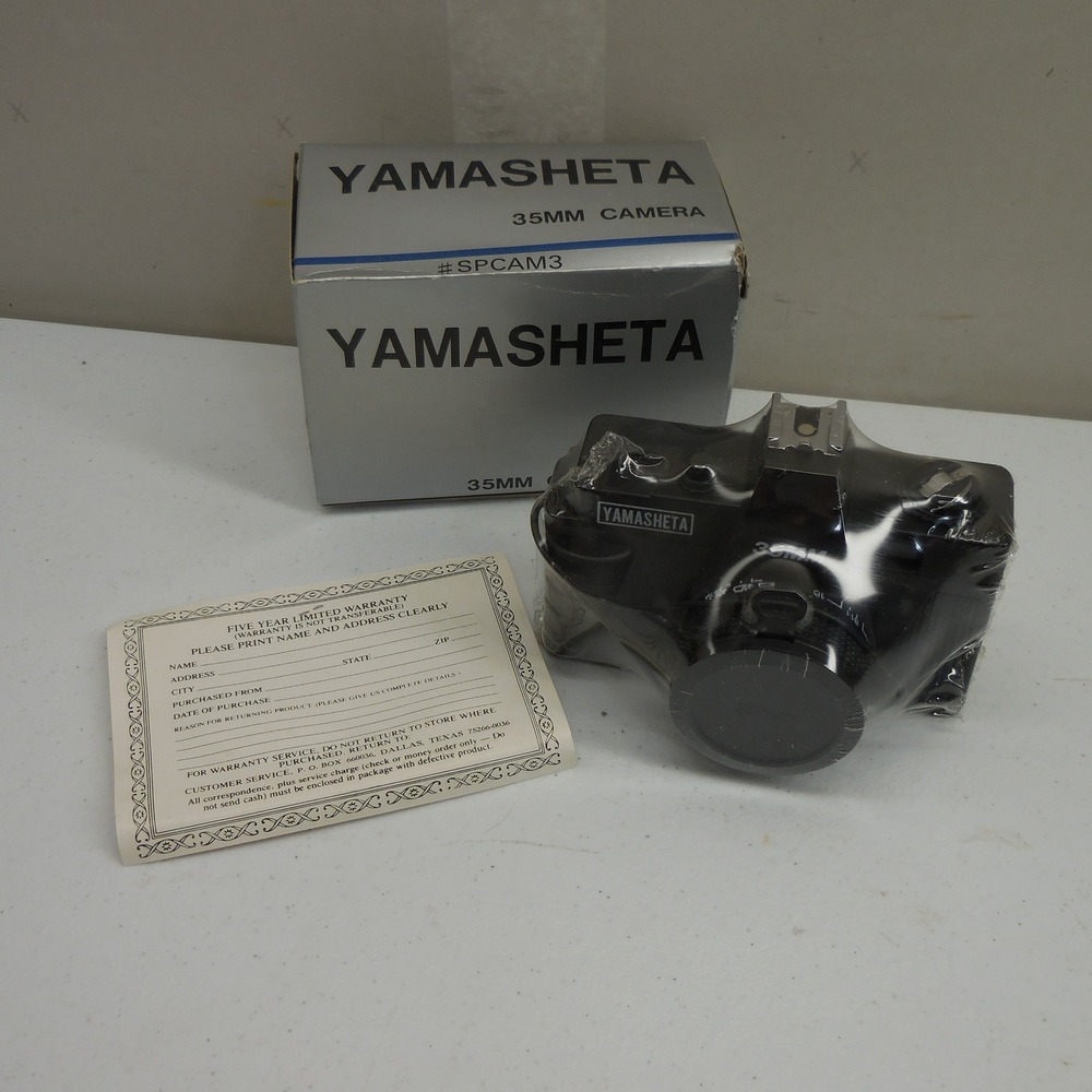 Yamasheta 35mm Film Camera SPCAM3 Fixed Focus Vintage Point and Shoot New in Box